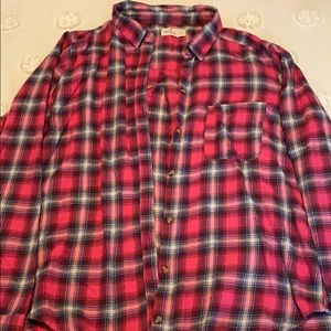 Pink Hollister Flannel
